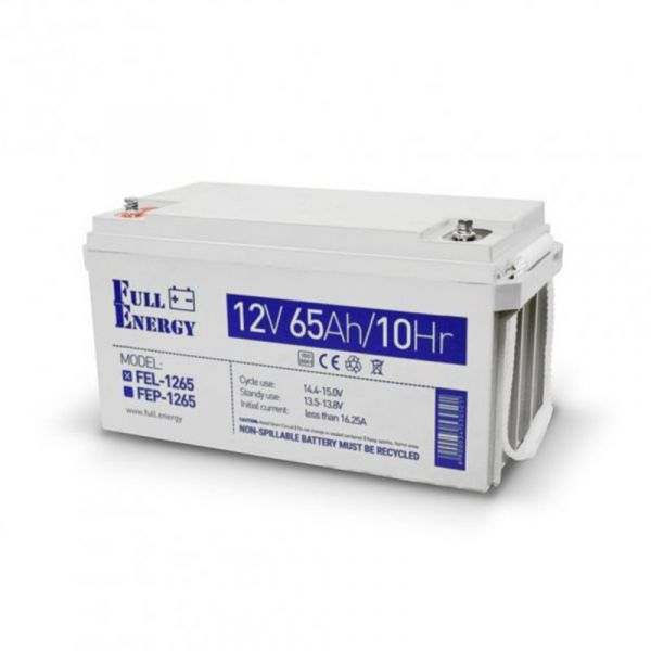 Акумулятор гелевий 12В 65Аг Full Energy FEL-1265