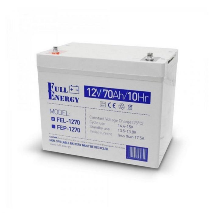 Акумулятор гелевий 12В 70 Аг Full Energy FEL-1270