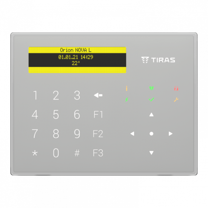 Клавіатура K-GLCD (white)