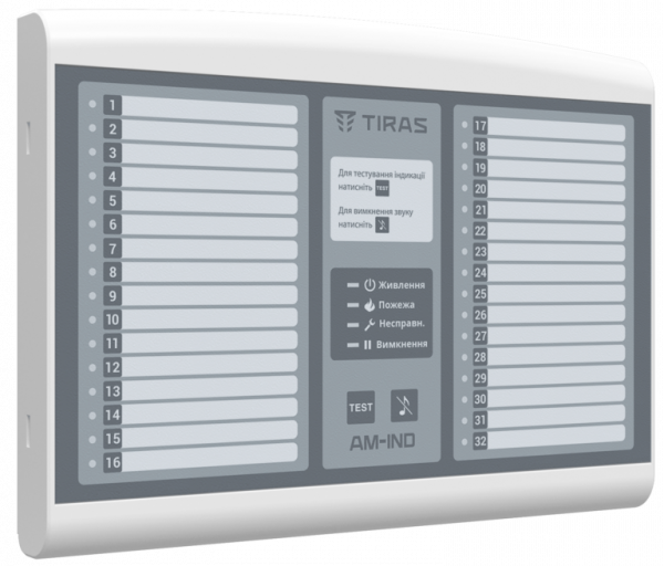 AM-IND Адресна виносна панель індикації на 32 індикатори