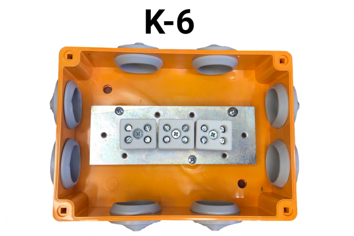 Коробка комутаційна вогнестійка типу "КРОМА" КП-02-90 К6/4