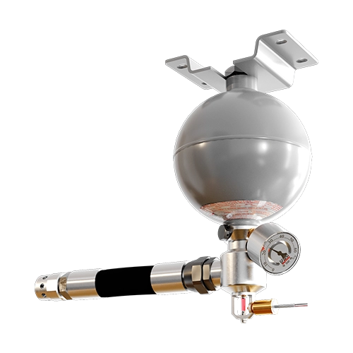 Малогабаритний модуль газового пожежогасіння Імпульс-2 трубний зі стельовим кріпленням (МГП.І-2Т.Е.С)