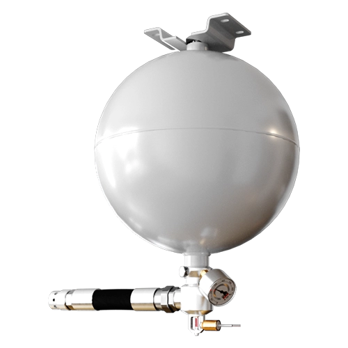 Малогабаритний модуль газового пожежогасіння Імпульс-20 трубний зі стельовим кріпленням (МГП.І-20Т.Е.С)