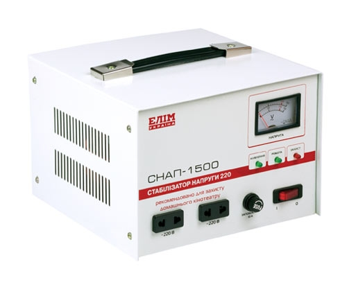Стабілізатор напруги СНАП-1500 однофазний переносний