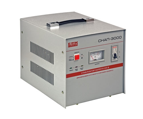 Стабілізатор напруги СНАП-3000 однофазний переносний