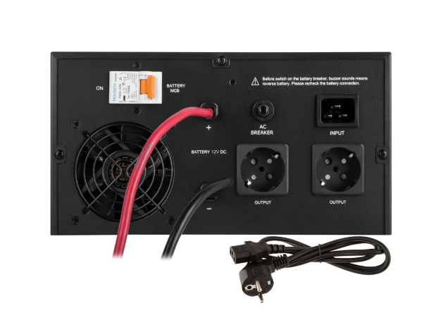 ДБЖ з правильною синусоїдою 12V LPE-B-PSW-1500VA+ (1000Вт) 1-40A