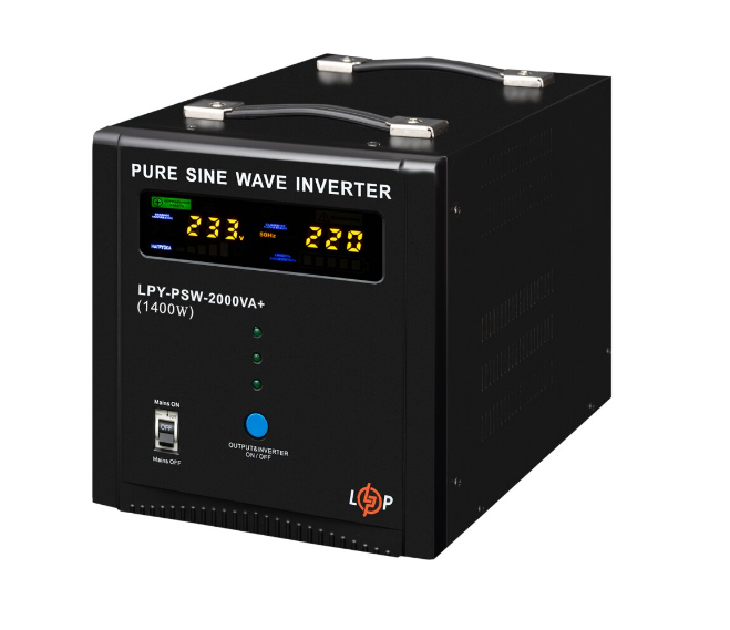 ДБЖ LogicPower LPY-PSW-2000VA+ (1400Вт) 10A/20A з правильною синусоїдою 24V