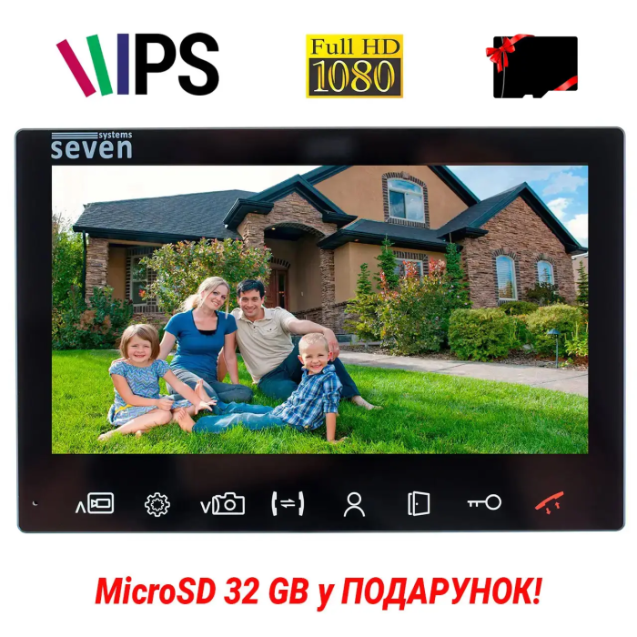 Відеодомофон 7 дюймів SEVEN DP–7575 FHD IPS