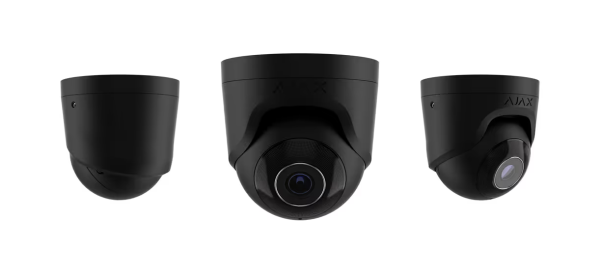 Дротова IP-камера відеоспостереження Ajax TurretCam (5 Mp/4 mm) ASP black