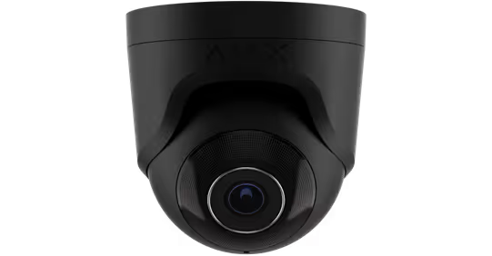 Дротова IP-камера відеоспостереження Ajax TurretCam (8 Mp/2.8 mm) ASP black