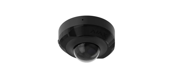 Дротова IP-камера відеоспостереження Ajax DomeCam Mini (8 Mp/4 mm) ASP black