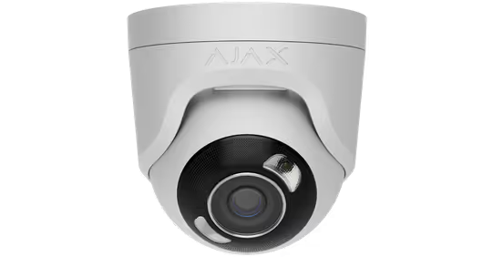 Дротова IP-камера відеоспостереження Ajax TurretCam HL (5 Mp/2.8 mm) white