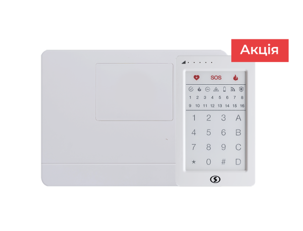 Централь із блоком живлення у комплекті з клавіатурою Лунь 25 м2 + Лінд 29