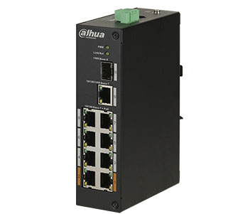 Комутатор 8 портів некерований Dahua DH-PFS3110-8ET-96 POE