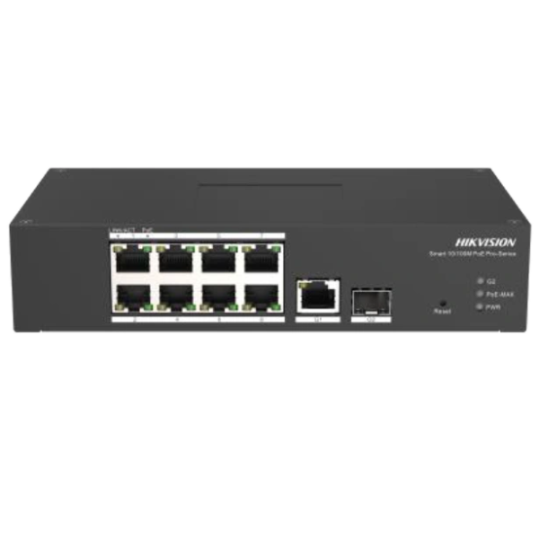 Комутатор 10 портів керований Hikvision DS-3T1310P-SI/HS PoE