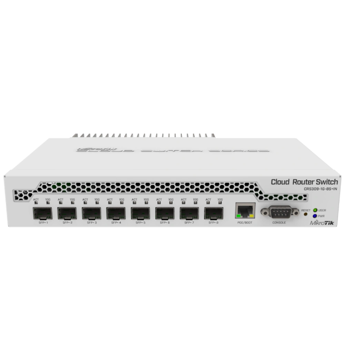 Комутатор 8 портів керований MikroTik CRS309-1G-8S+IN 10G SFP+