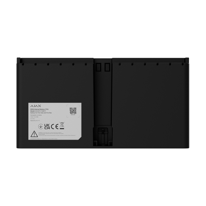 Перезарядна Li-ion батарея Ajax EN54 Internal Battery (72h) black