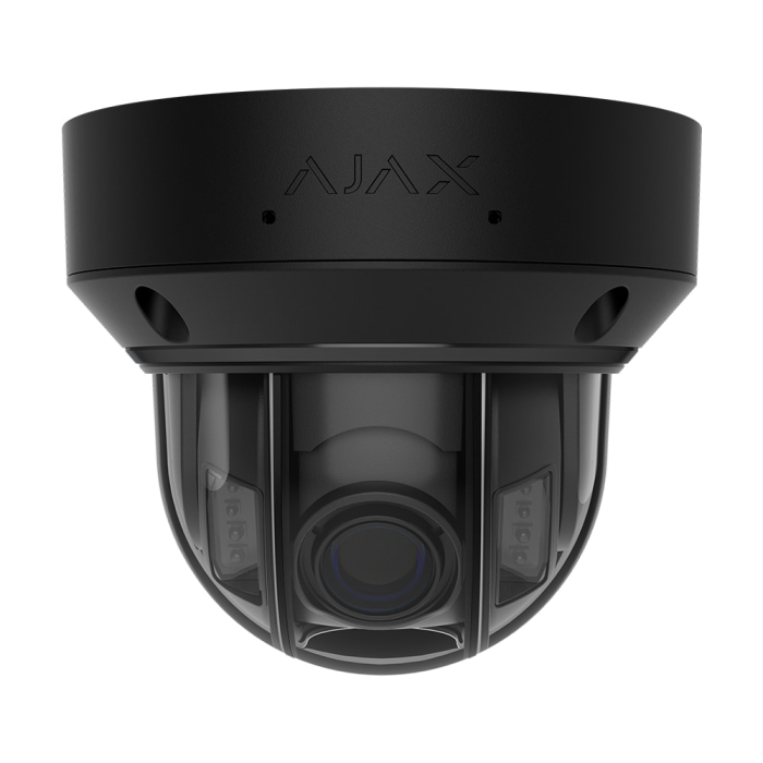 Дротова IP-камера відеоспостереження Ajax DomeCam HLVF (5 Mp) black