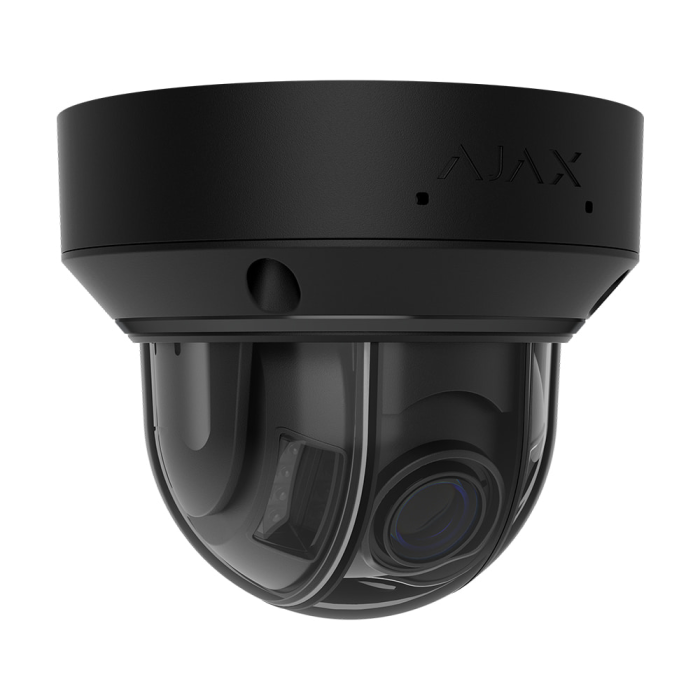 Дротова IP-камера відеоспостереження Ajax DomeCam HLVF (5 Mp) black