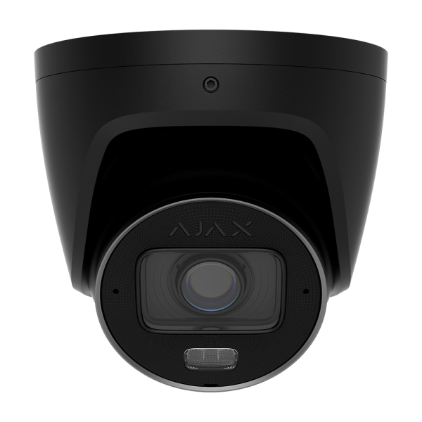Дротова IP-камера відеоспостереження Ajax TurretCam HLVF (5 Mp) black