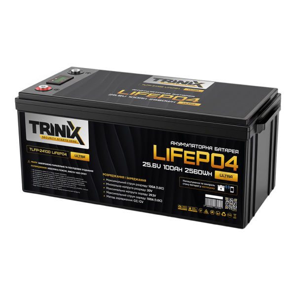 Акумуляторна батарея 100 Ah 24V TLFP-24100 Ultra LiFePO4 TRINIX