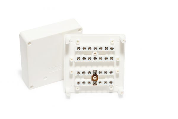 Коробка монтажна з’єднувальна КМС-2-26н з тампером у важкогорючому корпусі