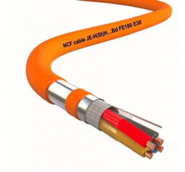 Кабель JE-H(St)H…BD FE180/E30 1x2x0,8 пожежної сигналізації вогнестійкий, безгалогенний