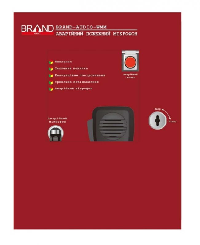 Аварійний мікрофон BRAND AUDIO WMM