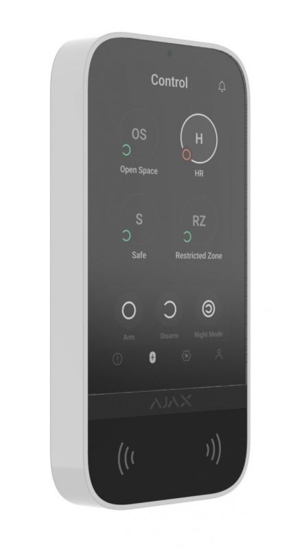 Бездротова сенсорна клавіатура Ajax KeyPad TouchScreen