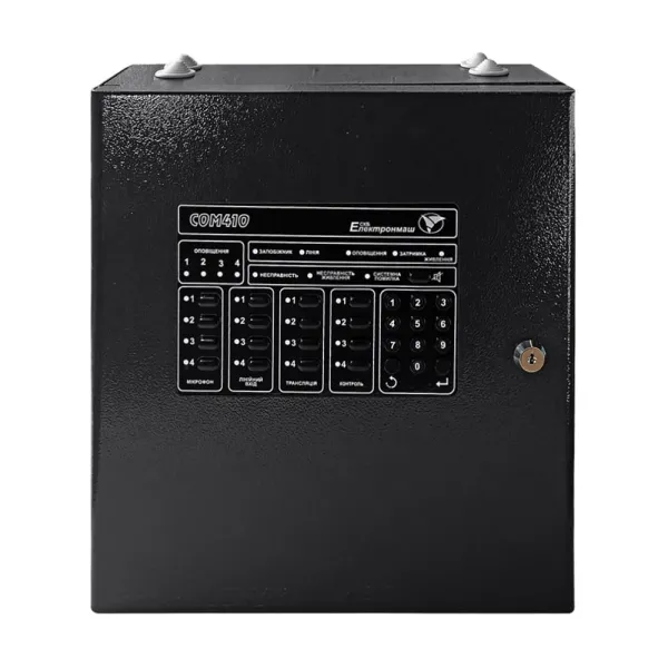 Устатковання керування та індикації мовленнєвого оповіщування СОМ 410
